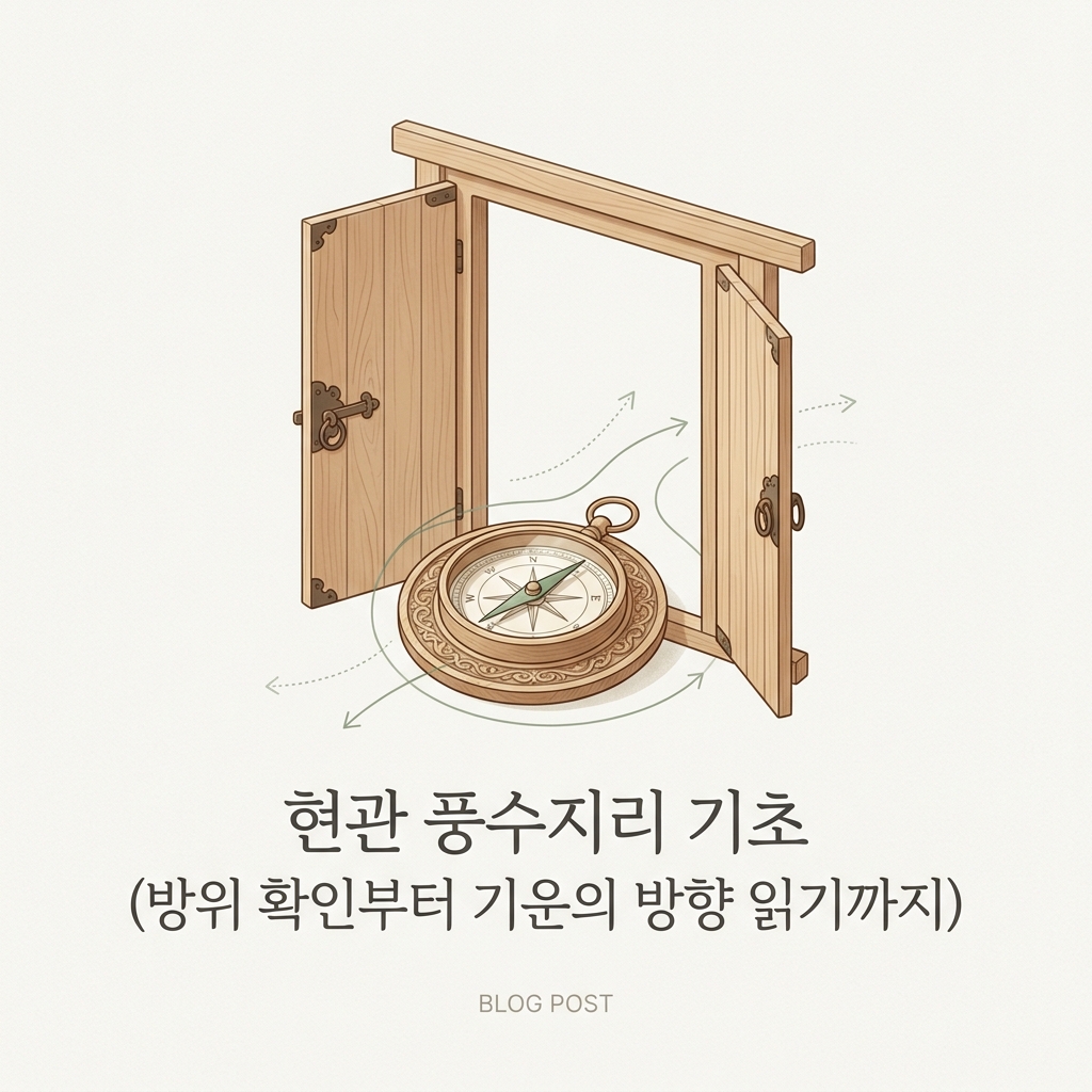 현관 풍수지리 기초 (방위 확인부터 기운의 방향 읽기까지)